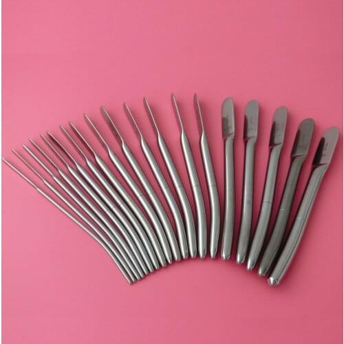 38Pcs/2Kits Dilator Set Dilator Urethral Sounds Urethral Stimulation Diagnostic Surgical Sounds 3.5mm -13mm