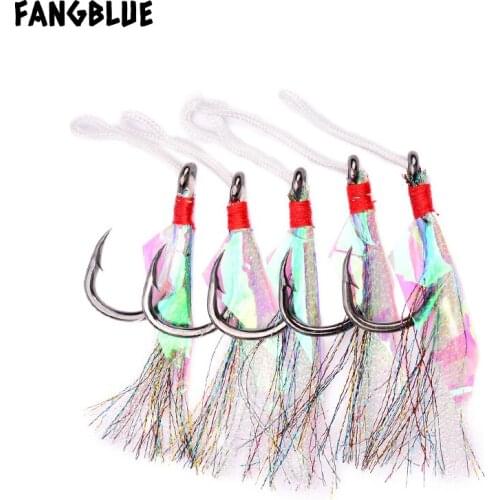 5pcs/lot Single Fishing Hook 1/0#-9/0# High Carbon Steel Jig Worm Hook Offset Assist Hooks For Bass Carp Fishing Accessories
