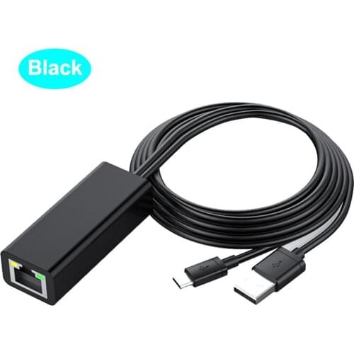 Ethernet Adapter For Fire TV Stick 480 Mbps Micro MICO USB 2.0 To RJ 45 100M Conversion Cable Micro 100M Network Card TV Stick