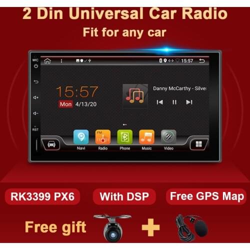 Android 2 Din Car Radio Multimedia Video Player Headunit Universal 4GB 64GB Recorder Stereo 7 inch HD Screen Bluetooth GPS 2Din