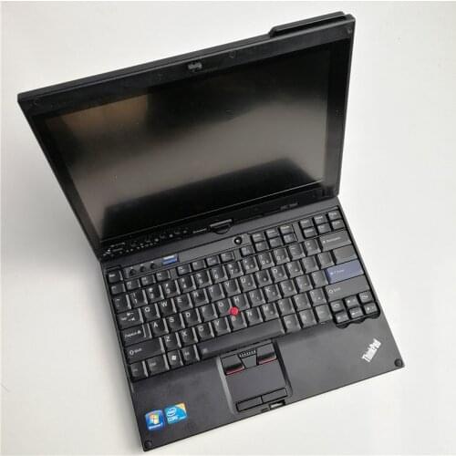 Auto diagnostic laptop x201t For L-enovo think-pad x201 tablet i7 4g touch screen used without hdd works for mb c4 c5 c3 icom a2