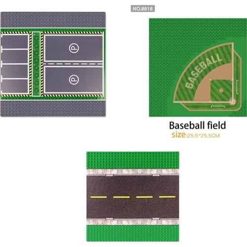 32*32cm parking lot Baseball field highway floor base plate educational toys DIY floor for children