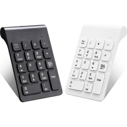 2.4GHz Wireless Numeric Keypad 18 Keys Digital Keyboard for Accounting Teller Laptop Notebook Tablets