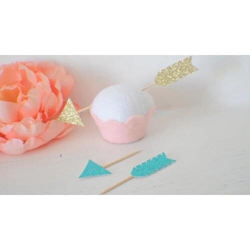 Glitter Wild one Boho arrow first birthday wedding cupcake toppers baby shower party cake decoration doughnut food picks