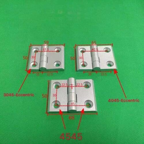 3040 3045 4045 Eccentric Metal Hinge Zinc Alloy Hinge Door Hinge Connector For Aluminum Extrusion Profile Black Or Sliver Color