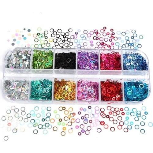 M2EA Holographic Glitter Resin Filling Sequins Epoxy Resin Shaker Filler Resin Mold Decorations Nail Art Glitter Flakes