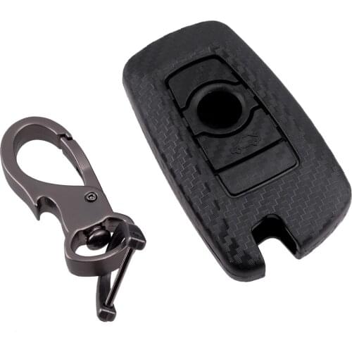 Carbon Fiber Style 3 Button Remote Key Shell Fob Case Cover Fit For BMW 1 3 4 5 6 7 Series X3 X4 M5 M6 GT3 GT5 2014 2015-2020