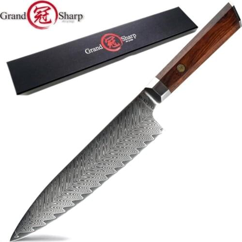 Chef Knife VG10 Japanese Damascus Stainless Steel Kitchen Cooking Slicing Tools Sushi Sashimi Making Cookware Kitchenware NEW