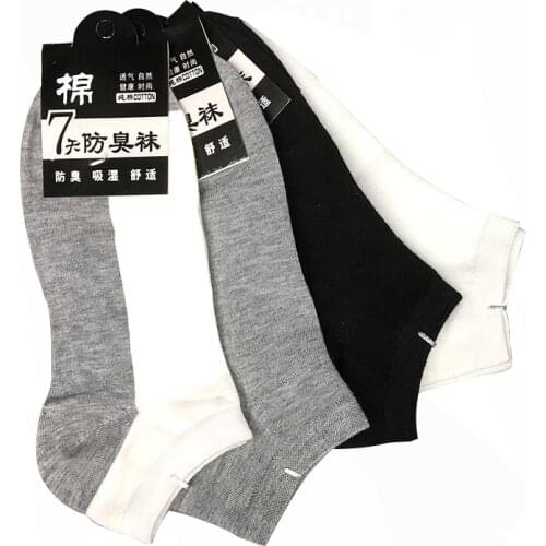 Mens socks spring and summer 100% cotton high quality Breathable 4 colors fashion casual Business socks boat socks for men