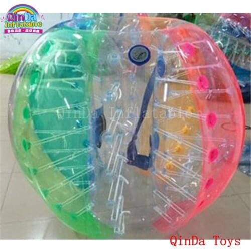 Inflatable human hamster ball with pump,1.2m bumper ball for kids,inflatable bubble ball for sport event
