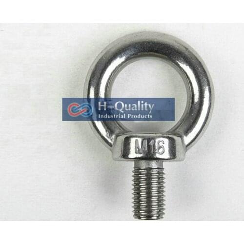 Rigging Hardware Heavy Duty M18 DIN580 Metric Thread Stainless Steel 304 Double Eye Bolt