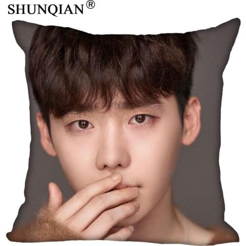 Custom Pillowcase Lee Jong Suk Square Zipper Pillow Cover 35X35,45X45,60X60cm(Two Sides) Print Your Pictures Pillow Cases