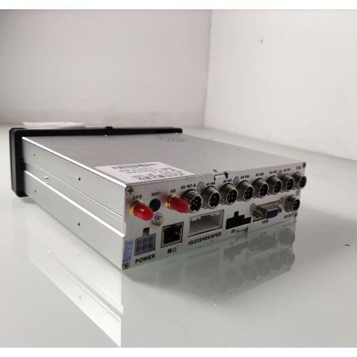 Vehicle Surveillance System HD 1080P 4CH Dual SD Card and HDD MDVR with 4G GPS H.265 Video Terminal Driving Recorder