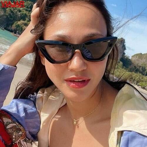 2021 Vintage Cat eye Womens Sunglasses Men Sexy Retro Small Women Cat Eye Sun Glasses Fashion Brand Designer Eyewear Female