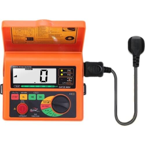 Leakage Switch Tester Digital Resistance Meter RCD Loop Resistance Tester Multimeter Electrical Repairing Tool SW5406