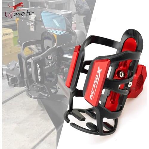 LOGO NC750X For HONDA NC700 NC700X NC750 NC750X Universal Motorcycle Accessories Holder CNC Aluminum Beverage Water Bottle Cage