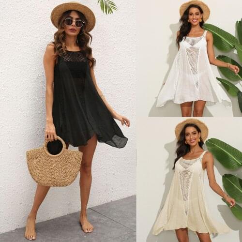 Womens Swimsuits Pareo Beach Dress Tunic Saida De Praia Feminino 2021 Swimwear Sun Salida Bano Playa Mujer Plus Size Bikini