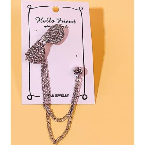 Retro Brooches for Women Casual Suit Shirt Collar Lapel Pin Tassel Chain Wedding Dress Party Neckware Girls Jewelry Accessories