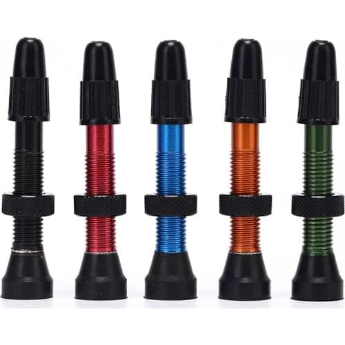 1pc 50mm Road Bike No Tubes Tubeless Presta Aluminium Alloy Valve