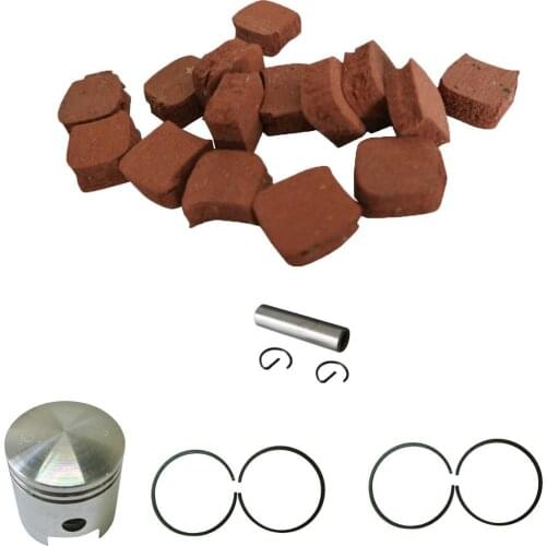 15xSquare Clutch Pads&Piston&4xPiston Ring Fits 49/66/80cc motorized Bicycle