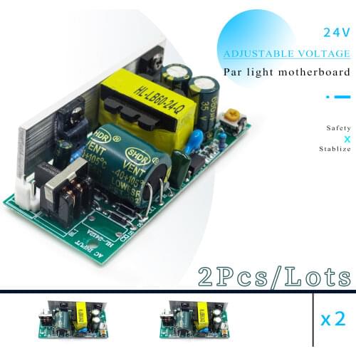 2pcs/lots Power supply 12v / 24v Output 80-85w power 110v / 220v in out for 18x3w 6x12w 7x9w 7x10w 7x12w Flat led Par lights