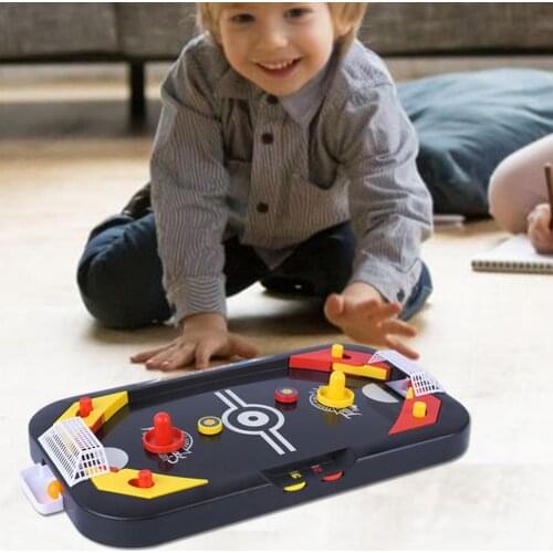 2 In 1 Ice Hockey Game Interactive Toy Mini Air Hockey Table Desktop Battle Leisure Children Educational Indoor Game Kids Gift