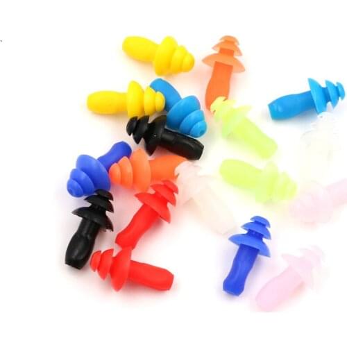 20PCS Anti-Noise Ear Plug Sound Insulation Ear Protection Earplugs Sleeping Plugs Waterproof Silicone Swim Earplugs Soft