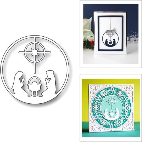 2020 New Circle Frame Metal Cutting Dies For DIY Cut Paper Craft Making Christian Prayer Card Album Scrapbooking No Stamps Sets