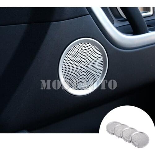 For Land Rover Discovery Sport Metal Car Door Speaker Trim Cover 2015-2018 4pcs Car Decor Car Accessories Interior Car Trim