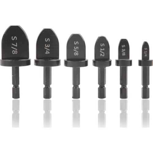 6Pcs/Set Tube Expander Swaging Hand Tool Sets Hexagon Handle Air Conditioner Copper Tube Pipe Expanders Durable Repair Tools