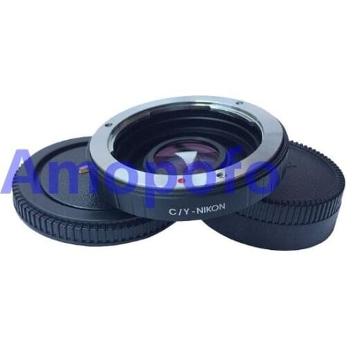 Amopofo CY-AI band Optical glass Adapter,Contax Yashica C/Y Lens to for Nikon F D750 D810 D3200 . Band Optical glass