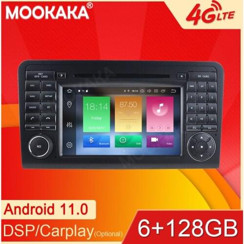 Android11 For Mercedes Benz ML CLASS W164 ML300 ML350 Car GPS Navigation Streaming Media Multimedia Player Head Unit Auto Radio