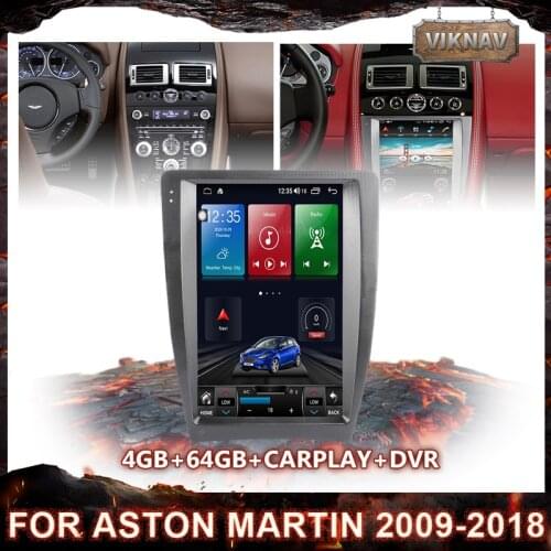 2 DIN Car Android GPS Navigation Radio multimedia Player For Aston Martin 2009-2018 Head Unit Vertical HD Screen Stereo auto