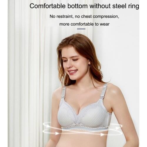 Maternity nursing bra pregnant women mother mama open breast bra cotton wire free sleep underwear lactating nursing bralette New
