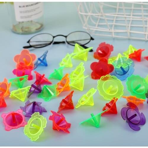 Child Transparency Plastic Gyro Toys Baby Shower Kids Birthday Party Favors Activities Small Gift Decorative Supplies