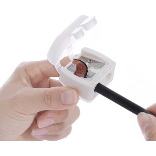 Double Hole Makeup Pencil Sharpener Stationery Knife Eyebrow Eyeliner Pencil Cutting Variety Pen Sharpening Office School Supply