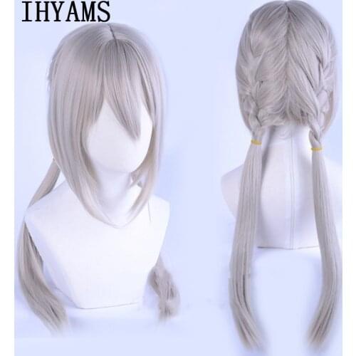 Game Stay Night FGO Fate Grand Order Bedivere Cosplay Wig Braids Knights of the Round Table Hair Role Play + Wig Cap