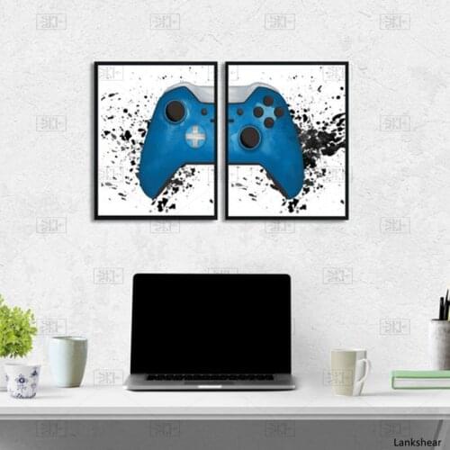 Gaming Boys Wall Art Canvas Painting Pictures Video Game Geek Art Posters and Prints Wall Pictures Gamer Gift Gaming Room Decor