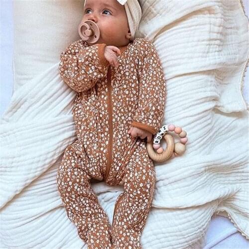 Baby Rompers Boy Girls Sets Infant Clothes Autumn NewBorn Baby Rompers Cotton Floral Jumpsuit Pajamas Newborn Clothes