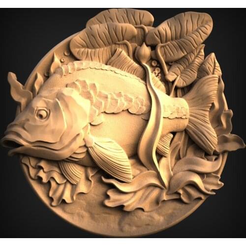 Animal decor round plate 3D STL Model for CNC Router Carving Machine Artcam aspire_Animal round decoration