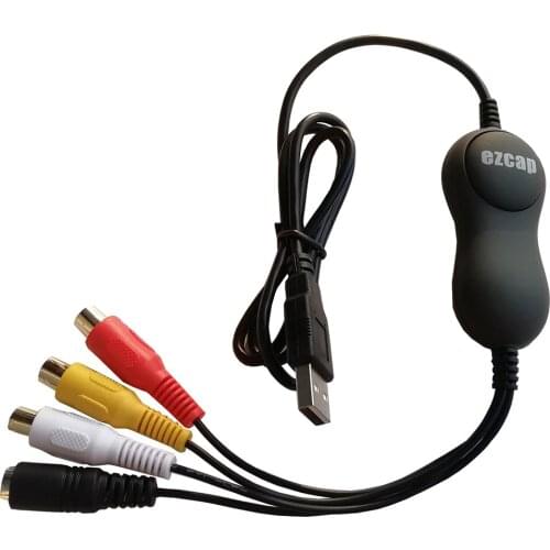 MAC Vide Capture card convert video to PC from old VHS DVD Camcorder Hi8 USB2.0 analog video audio to digital edit software