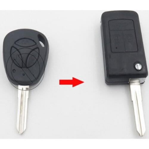 DAKATU Modified Replacement Flip Key 3 Button Remote Car Key Case Shell for LADA Priora Niva Vaz Granta Samara