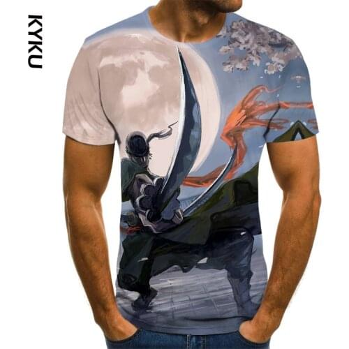 KYKU Summer T-shirt 3d anime print casual men and women T-shirt hip-hop T-shirt Harajuku fashion T-shirt men