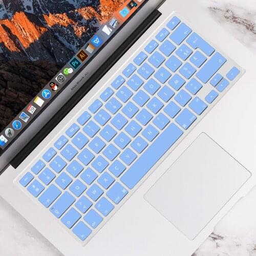 EU Enter French Language Soft Silicone Keyboard Protector Skin Cover For MacBook Air Pro Retina 13 15 inch Old A1466 A1502 A1398