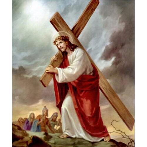 SHANSHIYOUPIN 5D DIY Diamond Painting Diamond Embroidery Religion Jesus Icons Cross Stitch Full Diamond Mosaic Home Decor