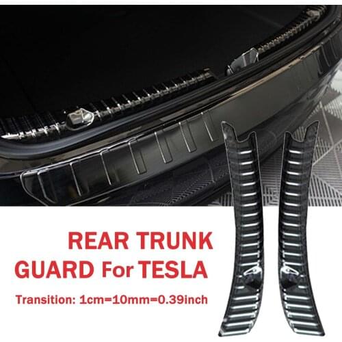2021 New stainless Steel Inner Guard For Tesla Model 3 Car Inner Rear Bumper Guard Plate Cover Trim