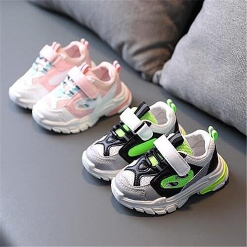New spring Childrens Breathable net sports shoes Boys Girls Baby casual shoes Fashion Soft bottom Non-slip Baby toddler shoes