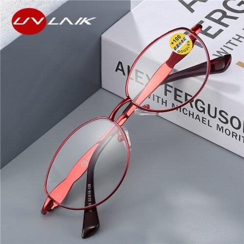 UVLAIK Reading Glasses for Women Optical Blue Light Computer Glasses Mirror Presbyopia Eyewear 1.0 1.5 2.0 2.5 3.0 3.5 4.0