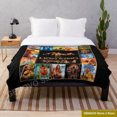 The Lion King 1994 Movies Blanket Snowflake Wool Blanket Coral Fleece Bedspread Blankets Portable Blanket