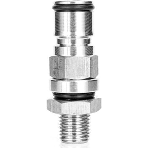 19/32 Inch-18 Gas/Liquid Corny Keg Adapter Liquid And Gas Ball Lock Post With Poppets 1/4 Inch Male BSP Hex Nipple